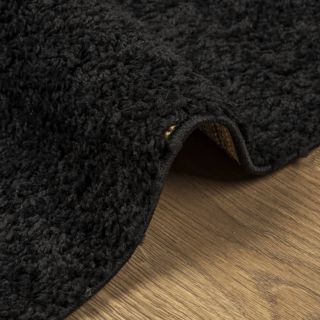 vidaXL Shaggy-Teppich PAMPLONA Hochflor Modern Schwarz 60x110 cm