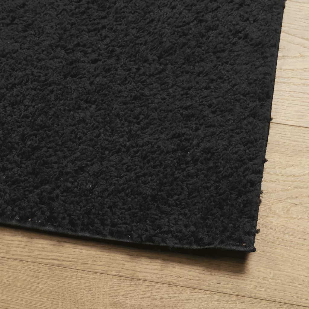 vidaXL Shaggy-Teppich PAMPLONA Hochflor Modern Schwarz 80x150 cm