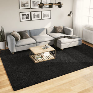 vidaXL Shaggy-Teppich PAMPLONA Hochflor Modern Schwarz 240x340 cm