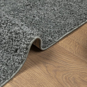 vidaXL Teppich Shaggy Hochflor Modern Grün 100x200 cm