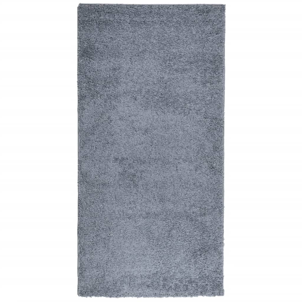 vidaXL Shaggy-Teppich PAMPLONA Hochflor Modern Blau 100x200 cm