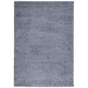 vidaXL Teppich Shaggy Hochflor Modern Blau 160x230 cm