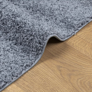 vidaXL Teppich Shaggy Hochflor Modern Blau 160x230 cm