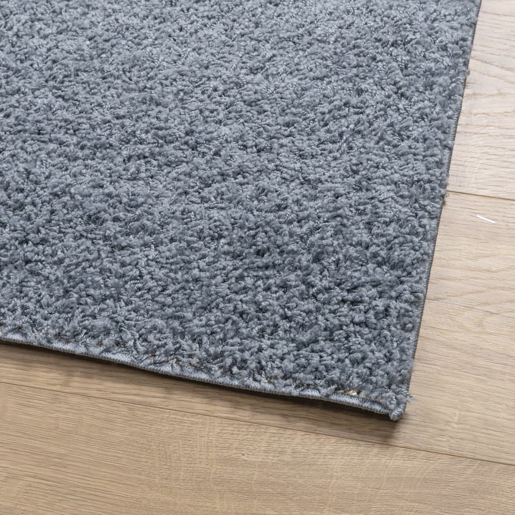 vidaXL Teppich Shaggy Hochflor Modern Blau 200x280 cm