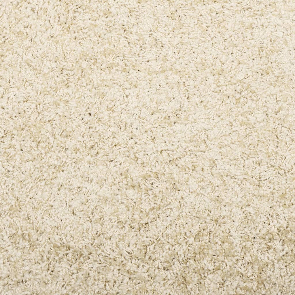 vidaXL Teppich Shaggy Hochflor Modern Golden 60x110 cm