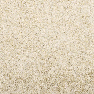 vidaXL Teppich Shaggy Hochflor Modern Golden 80x250 cm