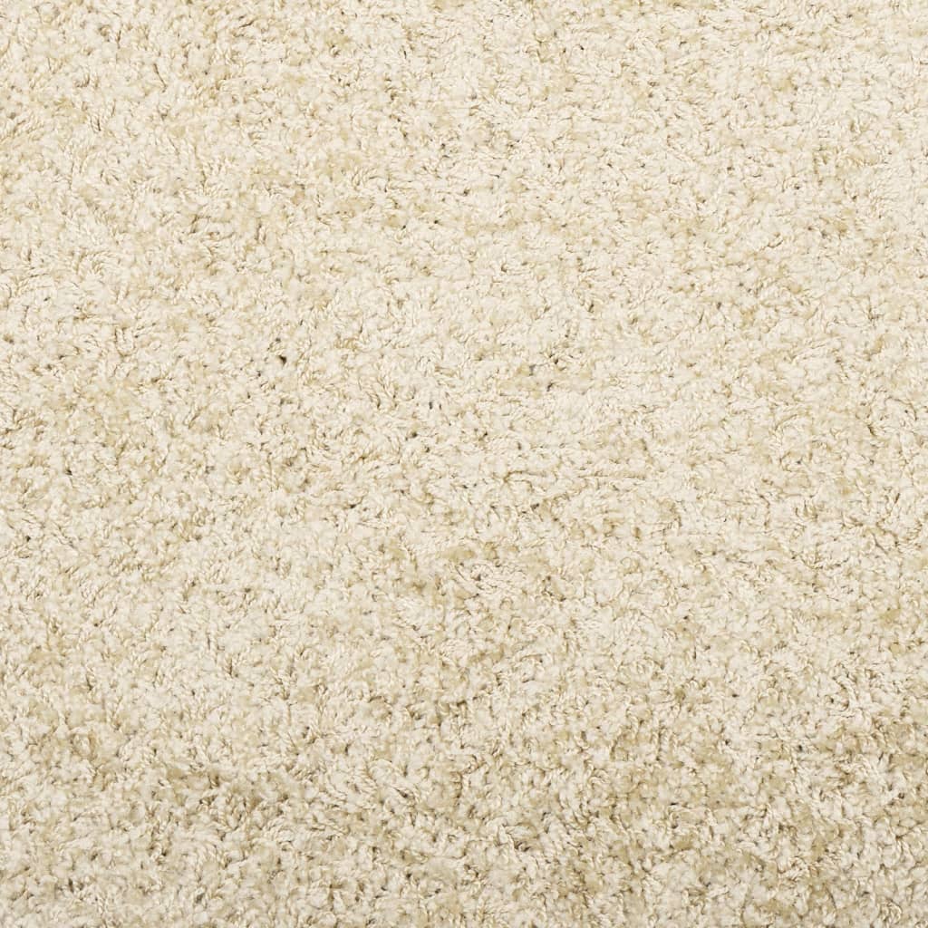 vidaXL Teppich Shaggy Hochflor Modern Golden 100x200 cm