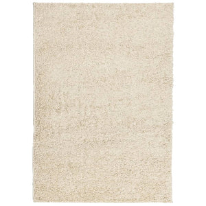 vidaXL Teppich Shaggy Hochflor Modern Golden 120x170 cm