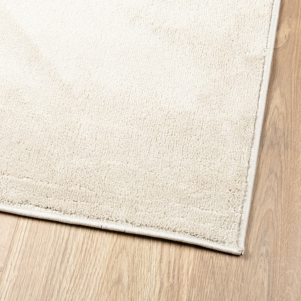 vidaXL Teppich OVIEDO Kurzflor Beige 60x110 cm