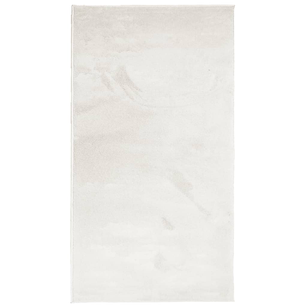 vidaXL Teppich OVIEDO Kurzflor Beige 80x150 cm