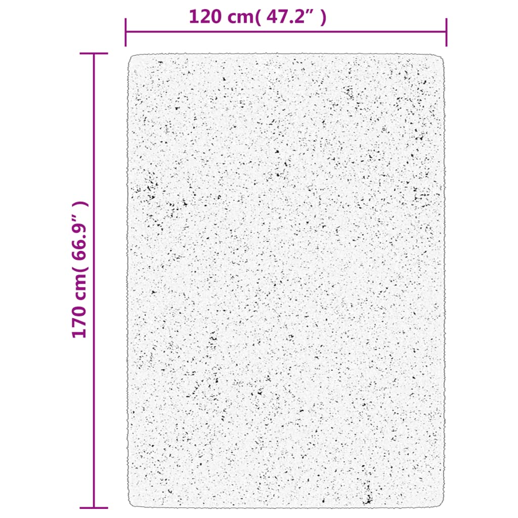 Teppich OVIEDO Kurzflor Grau 120x170 cm