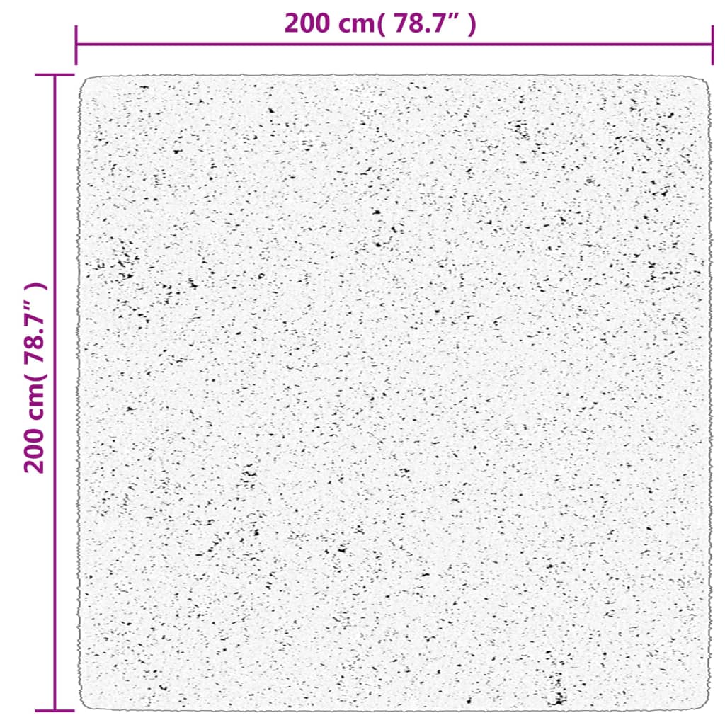 vidaXL Teppich OVIEDO Kurzflor Grün 200x200 cm