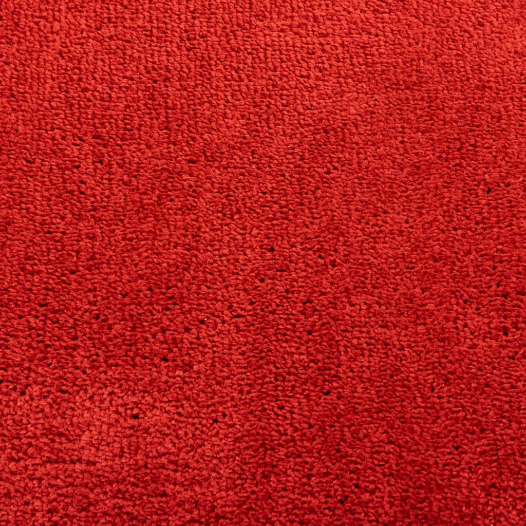 vidaXL Teppich OVIEDO Kurzflor Rot 80x250 cm