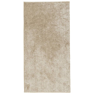 vidaXL Teppich ISTAN Hochflor Glänzend Beige 80x150 cm