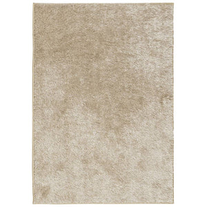 Teppich ISTAN Hochflor Glänzend Beige 140x200 cm