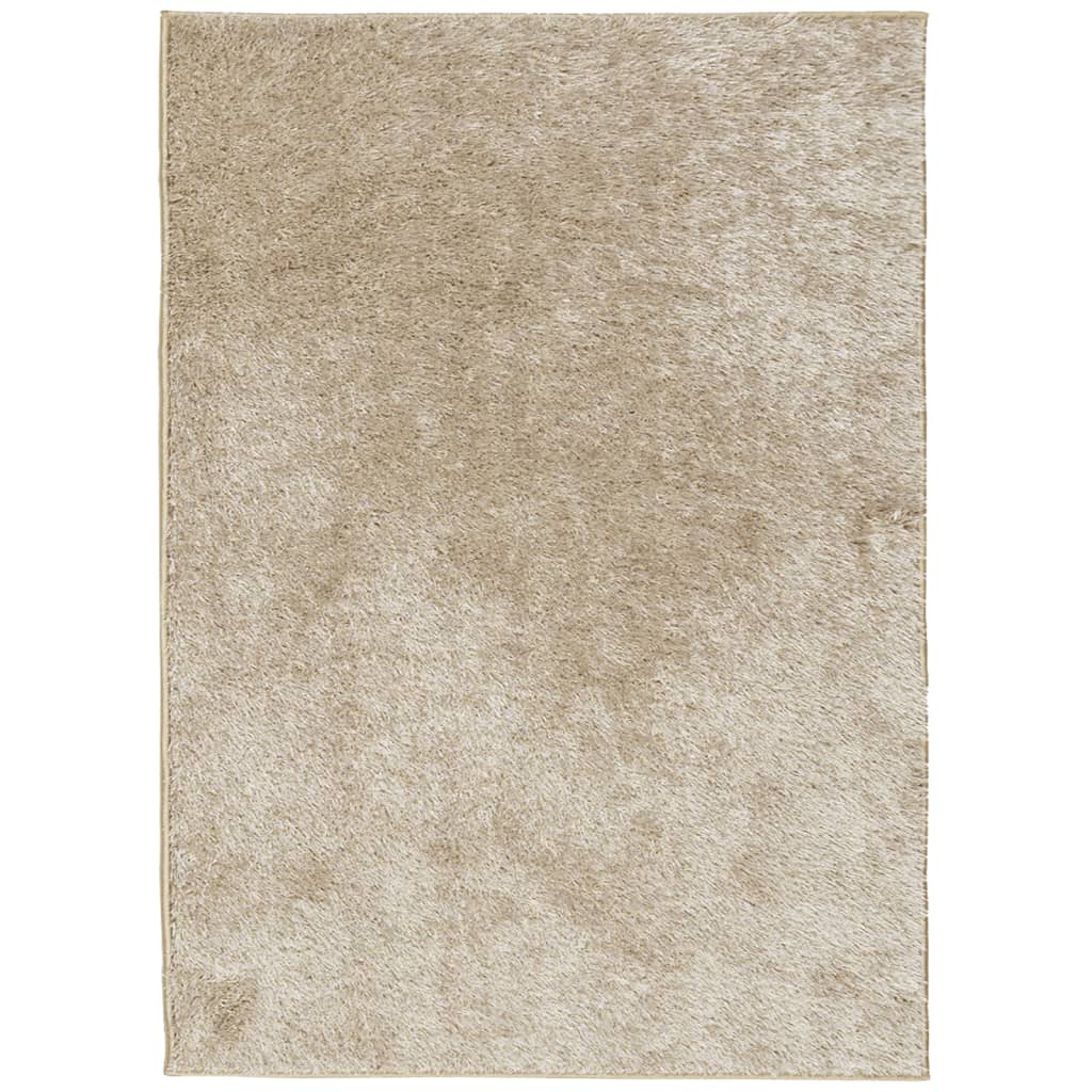 vidaXL Teppich ISTAN Hochflor Glänzend Beige 200x280 cm