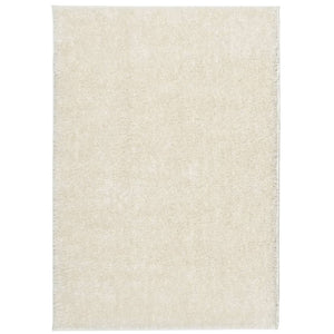 Teppich ISTAN Hochflor Glänzend Creme 120x170 cm