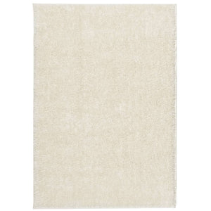 Teppich ISTAN Hochflor Glänzend Creme 160x230 cm