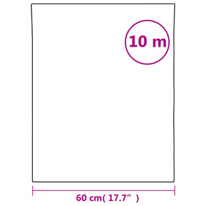 vidaXL Fensterfolie Matt Transparent 60x1000 cm PVC