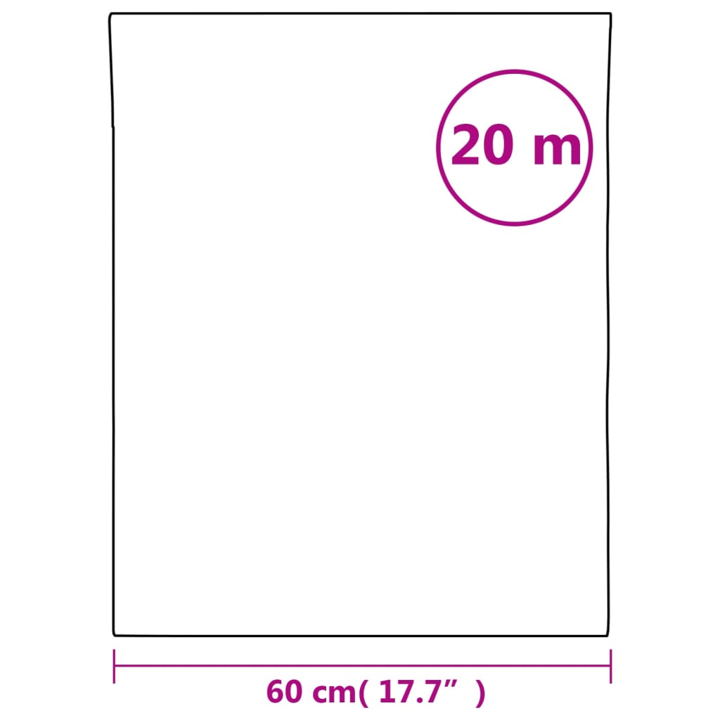 vidaXL Fensterfolie Matt Transparent 60x2000 cm PVC