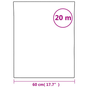 vidaXL Fensterfolie Matt Transparent 60x2000 cm PVC