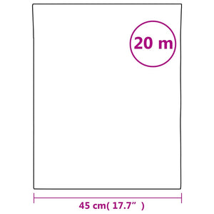 vidaXL Fensterfolie Matt Weiß 45x2000 cm PVC