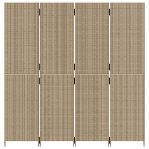 Paravent 4-tlg. Beige Poly Rattan Stilecasa