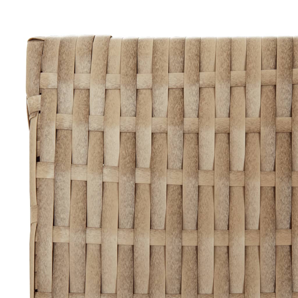 Paravent 4-tlg. Beige Poly Rattan Stilecasa