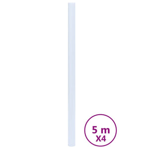 vidaXL Fensterfolien 4 Stk. Matt Jalousien-Muster PVC