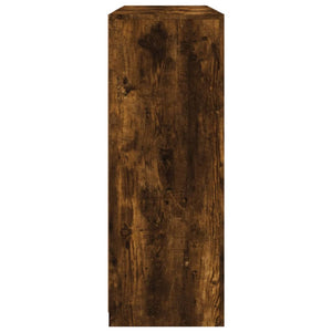 vidaXL Sideboards mit LED-Leuchten 3 Stk. Räuchereiche Holzwerkstoff