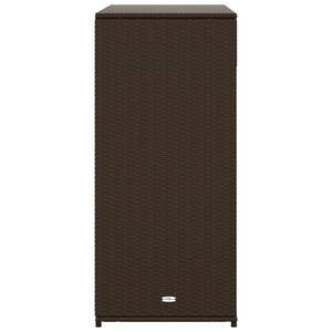 vidaXL Gartenschrank Braun 105x55x113 cm Poly Rattan