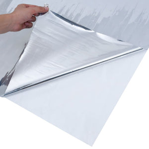 Sonnenschutzfolie Statisch Reflektierend Silbern 45x1000 cm PVC