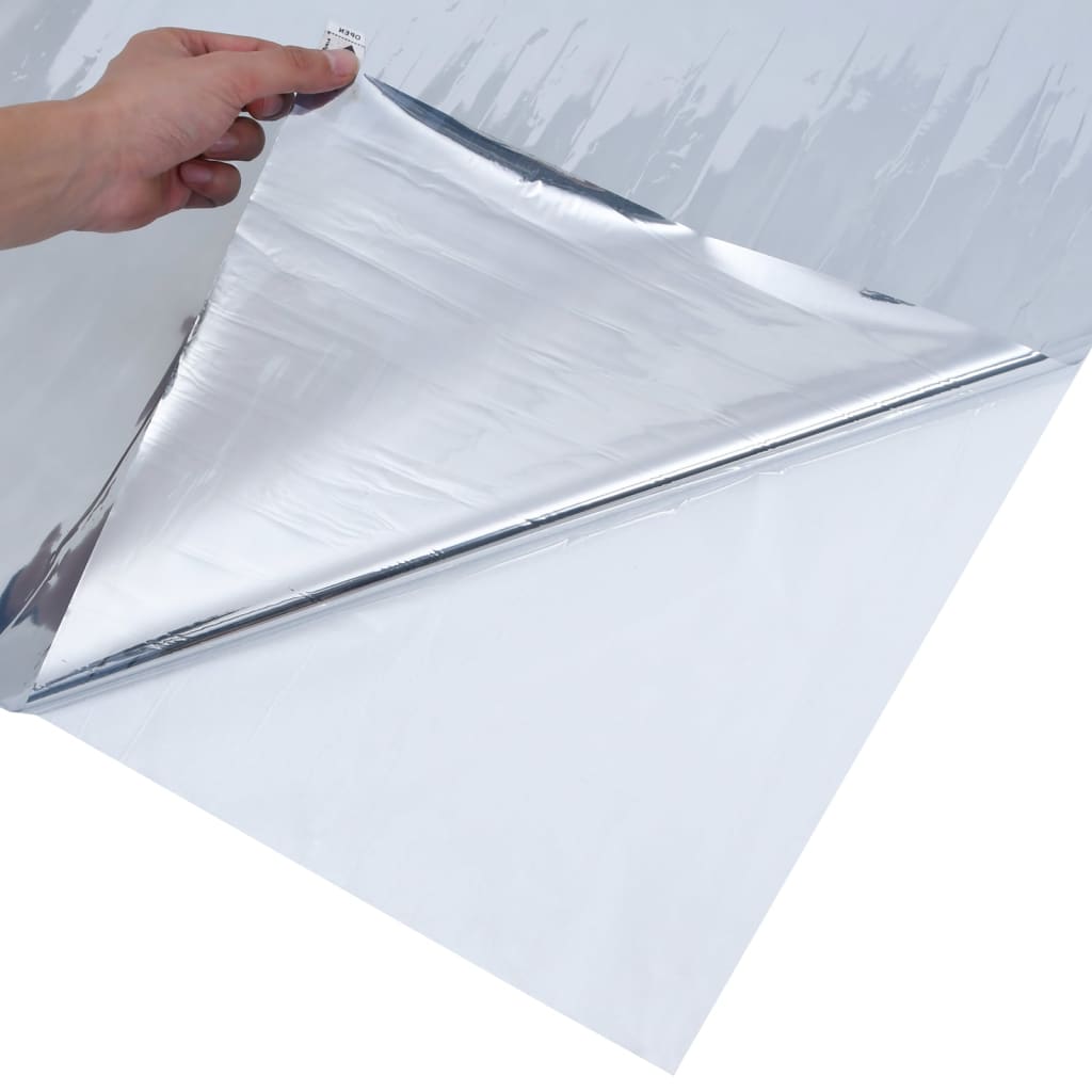 vidaXL Sonnenschutzfolie Statisch Reflektierend Silbern 90x2000 cm PVC