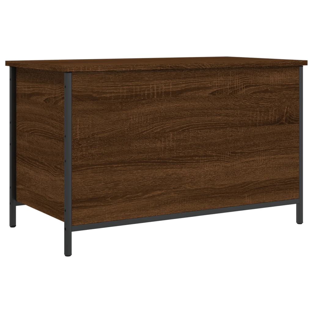 vidaXL Sitzbank mit Stauraum Braun Eiche 80x42,5x50 cm Holzwerkstoff