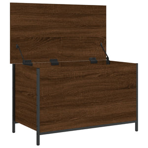 vidaXL Sitzbank mit Stauraum Braun Eiche 80x42,5x50 cm Holzwerkstoff