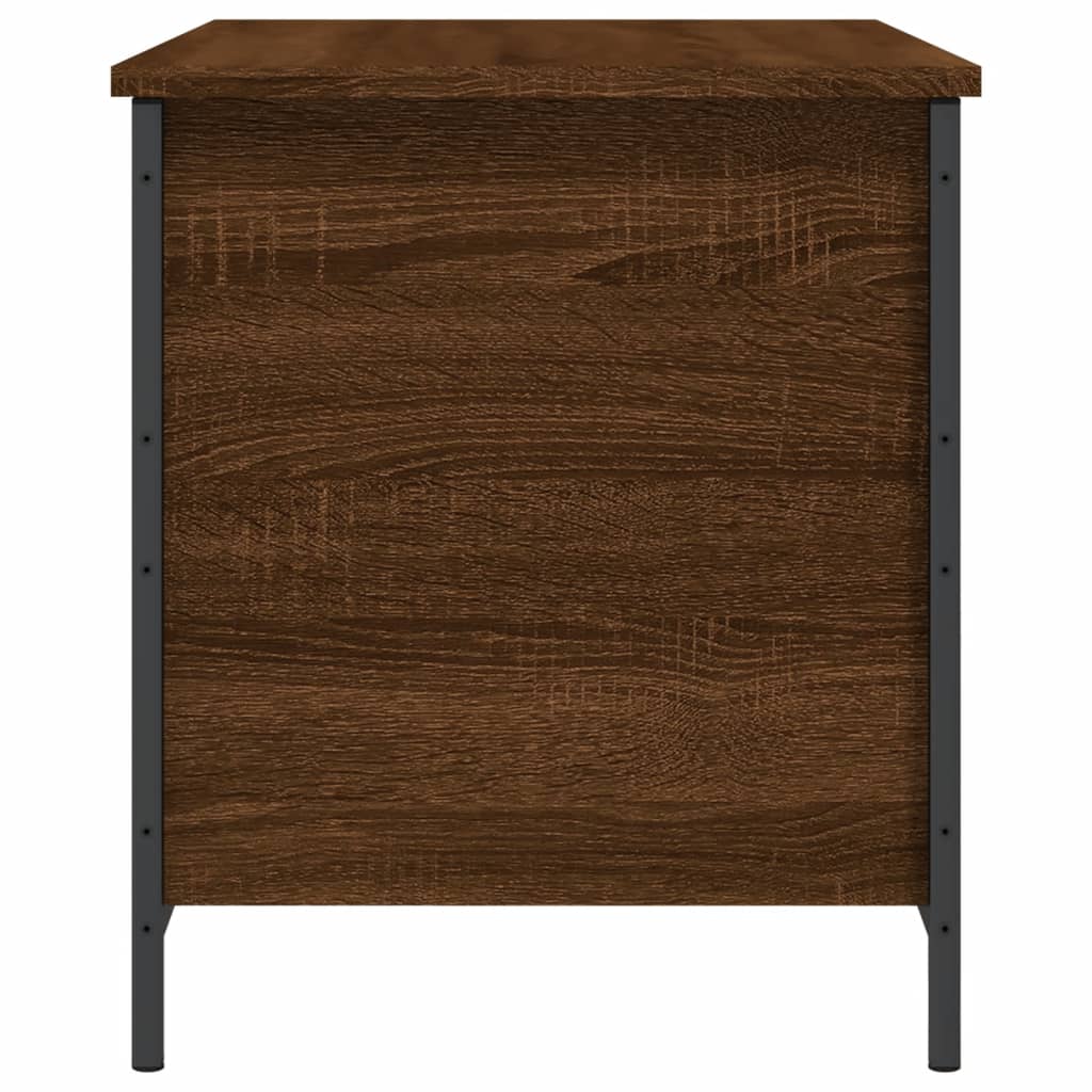 vidaXL Sitzbank mit Stauraum Braun Eiche 80x42,5x50 cm Holzwerkstoff