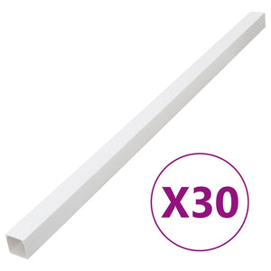 vidaXL Installationsrohre 33x33 mm 30 m PVC