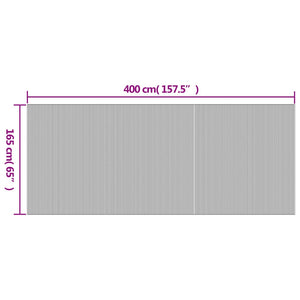 vidaXL Paravent Grau 165x400 cm Bambus