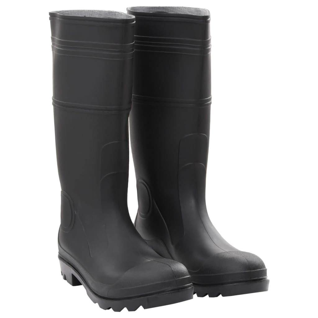 vidaXL Gummistiefel Schwarz Größe 45 PVC