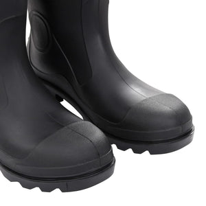 Gummistiefel mit Herausnehmbarem Innenfutter Schwarz Gr. 46 PVC Stilecasa