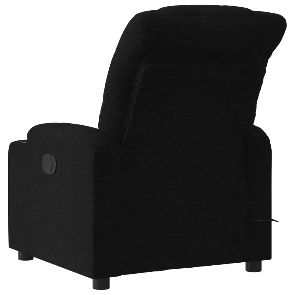 vidaXL Massagesessel Schwarz Stoff