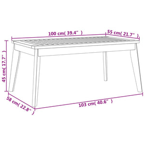 vidaXL Gartensofa-Set mit Kissen Massivholz Akazie