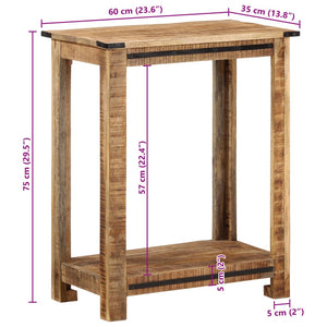 vidaXL Konsolentisch 60x35x75 cm Massivholz Mango