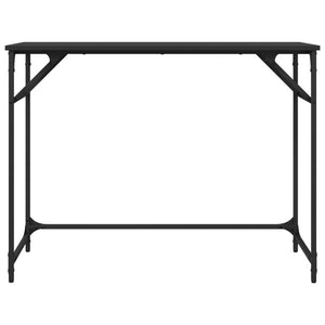 Schreibtisch Schwarz 100x45x76 cm Holzwerkstoff und Stahl Stilecasa