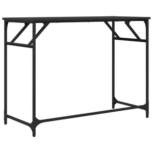 Schreibtisch Schwarz 100x45x76 cm Holzwerkstoff und Stahl Stilecasa