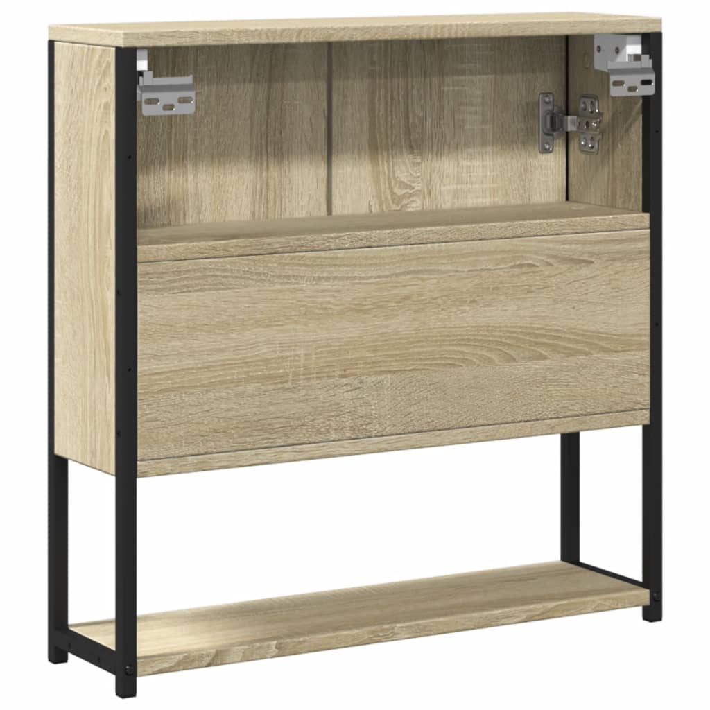 vidaXL Bad-Spiegelschrank Sonoma-Eiche 60x16x60 cm Holzwerkstoff