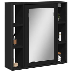 Bad-Spiegelschrank Schwarz 60x16x60 cm Holzwerkstoff Stilecasa