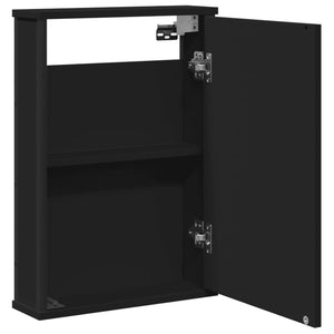 Bad-Spiegelschrank Schwarz 42x12x60 cm Holzwerkstoff Stilecasa