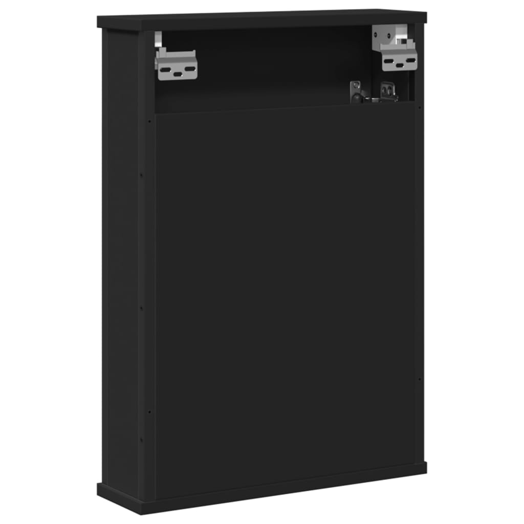 Bad-Spiegelschrank Schwarz 42x12x60 cm Holzwerkstoff Stilecasa