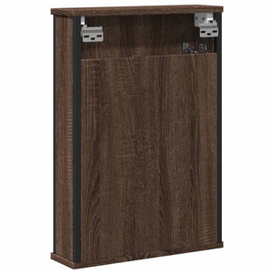 Bad-Spiegelschrank Braun Eiche-Optik 42x12x60cm Holzwerkstoff Stilecasa